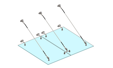 Комплект фурнитуры для козырька 1500х1800 (на вантах/тягах) k671-15-18 купить в Воронеже Комплект фурнитуры для козырька 1500х1800 (на вантах/тягах) k671-15-18 купить в Воронеже