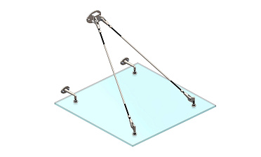 Комплект фурнитуры для козырька с двойным кронштейном стена-тяга 1200х1200 (на вантах/тягах) k671-12-12-2 купить в Воронеже Комплект фурнитуры для козырька с двойным кронштейном стена-тяга 1200х1200 (на вантах/тягах) k671-12-12-2 купить в Воронеже