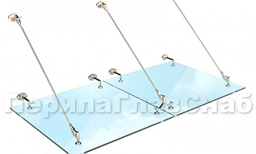 Комплект фурнитуры для козырька 1800х1800 (на вантах/тягах) k671-18-18 купить в Воронеже Комплект фурнитуры для козырька 1800х1800 (на вантах/тягах) k671-18-18 купить в Воронеже