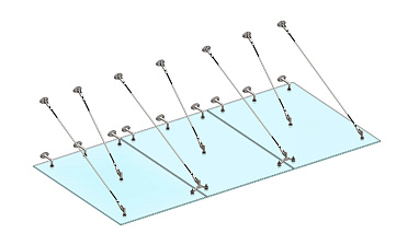 Комплект фурнитуры для козырька 1800х3700 (на вантах/тягах) k671-18-37 купить в Воронеже Комплект фурнитуры для козырька 1800х3700 (на вантах/тягах) k671-18-37 купить в Воронеже