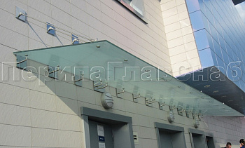 Стеклянные козырьки и навесы в Воронеже. Готовые проекты ПерилаГлавСнаб Стеклянные козырьки и навесы в Воронеже. Готовые проекты ПерилаГлавСнаб