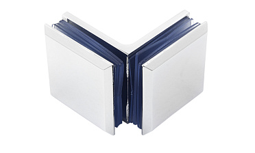 Коннектор для душевой кабины стекло-стекло 90°, 45х45, полированный, t735 PSS купить в Воронеже