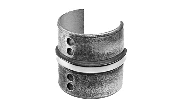 Соединитель с пазом на трубу Ø48.3 мм, полированный (AISI 304) k236 купить в Воронеже