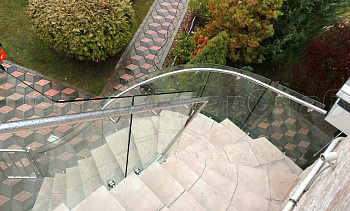 Стеклянные ограждения для улицы в Воронеже. Готовые проекты ПерилаГлавСнаб