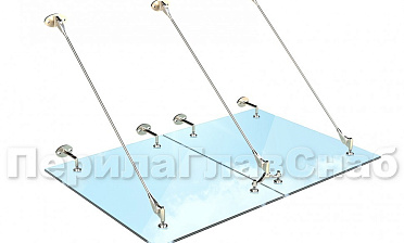 Комплект фурнитуры для козырька 1200х1800 (на вантах/тягах) k671-12-18 купить в Воронеже Комплект фурнитуры для козырька 1200х1800 (на вантах/тягах) k671-12-18 купить в Воронеже