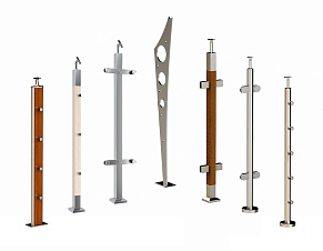 Стойки ограждений из нержавеющей стали, балясины купить в Воронеже