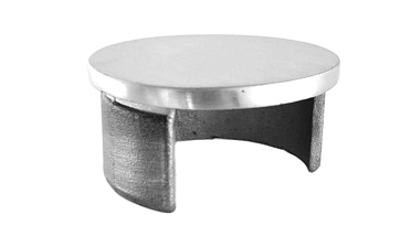 Заглушка для поручня с пазом Ø48.3 мм 4х39 мм шлифованная (AISI 304) k235-2 купить в Воронеже