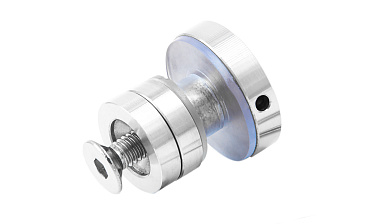 Крепление трека к стеклу AISI 304 шлифованное t449 SSS  купить в Воронеже