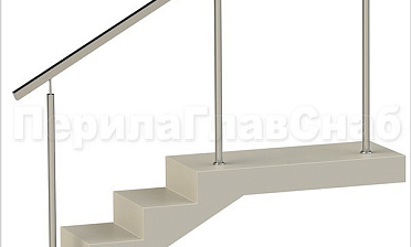 Нержавеющие ограждения без ригелей с квадратным поручнем купить в Воронеже