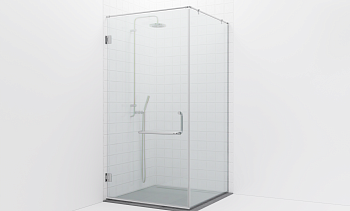 Комплект фурнитуры для душевой перегородки на профиле с угловой штангой t551-1 в Воронеже. Готовые проекты ПерилаГлавСнаб