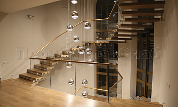 Перила для лестниц в частном доме в Воронеже. Готовые проекты ПерилаГлавСнаб Перила для лестниц в частном доме в Воронеже. Готовые проекты ПерилаГлавСнаб