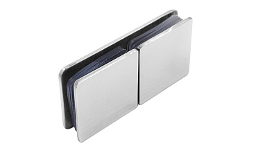 Коннектор для душевой кабины стекло-стекло 180°, 45х45, нерж 304, вырез 64 t724 PSS купить в Воронеже