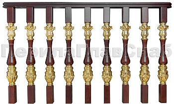 Латунные перила для лестниц серии – Гранд Опера L03 в Воронеже. Готовые проекты ПерилаГлавСнаб Латунные перила для лестниц серии – Гранд Опера L03 в Воронеже. Готовые проекты ПерилаГлавСнаб