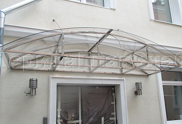 Козырьки на металлокаркасе купить в Воронеже