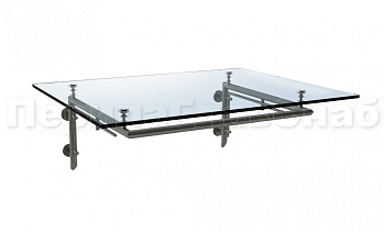 Стеклянный козырек на Г-образном каркасе - вариант 1 в Воронеже. Готовые проекты ПерилаГлавСнаб