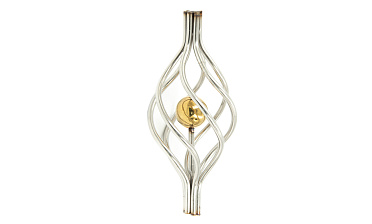 Декоративная вставка (корзинка) для стойки Ø25 мм, с золотым шаром k388-2 купить в Воронеже