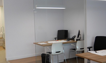 Стеклянные перегородки - вариант 8 купить в Воронеже