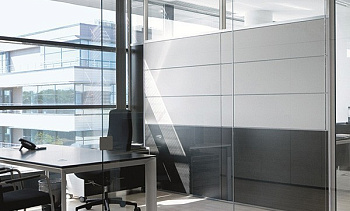 Стеклянные перегородки - вариант 7 в Воронеже. Готовые проекты ПерилаГлавСнаб