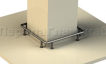 Колесоотбойники вокруг квадратной колонны, все завязано купить в Воронеже