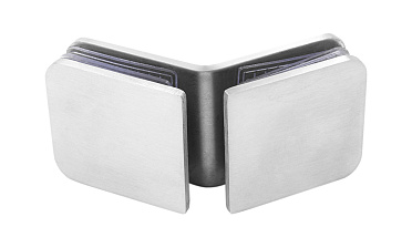 Коннектор для душевой кабины стекло-стекло 135° 45х45 мм шлифованный t726-2 SSS  купить в Воронеже