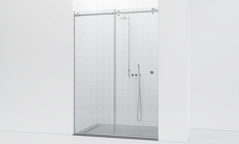 Комплект фурнитуры для душевой перегородки в проеме на профиле с раздвижной дверью t562-1 в Воронеже. Готовые проекты ПерилаГлавСнаб