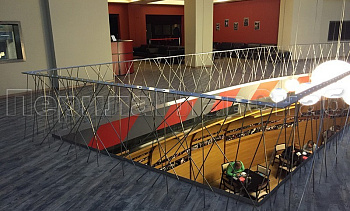 Дизайнерское ограждение из нержавейки с вертикальным заполнением в Воронеже. Готовые проекты ПерилаГлавСнаб