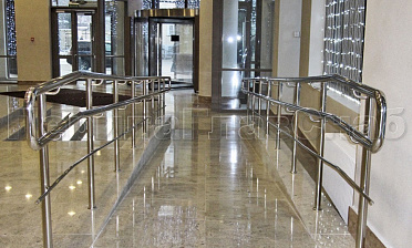 Ограждение пандуса с одним ригелем купить в Воронеже