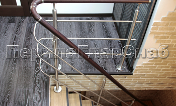 Ограждения из нержавеющей стали с тремя ригелями в Воронеже. Готовые проекты ПерилаГлавСнаб Ограждения из нержавеющей стали с тремя ригелями в Воронеже. Готовые проекты ПерилаГлавСнаб