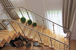 Стеклянные перила для колодезных лестниц в Воронеже. Готовые проекты ПерилаГлавСнаб - фото 11