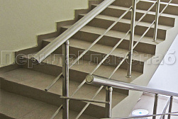 Ограждения из нержавеющей стали с тремя ригелями в Воронеже. Готовые проекты ПерилаГлавСнаб - фото 16