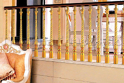 Латунные перила под золото в Воронеже. Готовые проекты ПерилаГлавСнаб - фото 6 Латунные перила под золото в Воронеже. Готовые проекты ПерилаГлавСнаб - фото 6