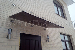 Стеклянные козырьки на вантах в Воронеже. Готовые проекты ПерилаГлавСнаб - фото 27