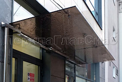 Стеклянные козырьки на вантах в Воронеже. Готовые проекты ПерилаГлавСнаб - фото 31