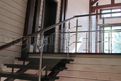 Перила и ограждения из нержавейки и дерева в Воронеже. Готовые проекты ПерилаГлавСнаб - фото 10