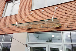 Стеклянные козырьки на вантах в Воронеже. Готовые проекты ПерилаГлавСнаб - фото 7