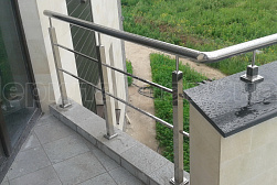 Перила и ограждения из нержавеющей стали с двумя ригелями в Воронеже. Готовые проекты ПерилаГлавСнаб - фото 6