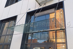 Стеклянные козырьки на вантах в Воронеже. Готовые проекты ПерилаГлавСнаб - фото 10