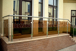 Ограждения из нержавейки со стеклом в Воронеже. Готовые проекты ПерилаГлавСнаб - фото 9 Ограждения из нержавейки со стеклом в Воронеже. Готовые проекты ПерилаГлавСнаб - фото 9