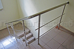 Перила и ограждения из нержавеющей стали с двумя ригелями в Воронеже. Готовые проекты ПерилаГлавСнаб - фото 14