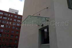 Стеклянные козырьки на вантах в Воронеже. Готовые проекты ПерилаГлавСнаб - фото 3