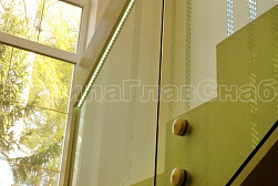 Стеклянные перила для лестниц в Воронеже. Готовые проекты ПерилаГлавСнаб - фото 5