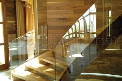 Стеклянные перила для лестниц в Воронеже. Готовые проекты ПерилаГлавСнаб - фото 20