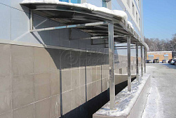 Козырьки и навесы на металлокаркасе в Воронеже. Готовые проекты ПерилаГлавСнаб - фото 21