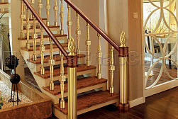Латунные перила под золото в Воронеже. Готовые проекты ПерилаГлавСнаб - фото 7 Латунные перила под золото в Воронеже. Готовые проекты ПерилаГлавСнаб - фото 7
