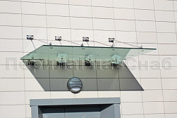 Стеклянные козырьки на вантах в Воронеже. Готовые проекты ПерилаГлавСнаб - фото 29