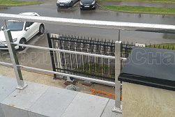 Перила и ограждения из нержавеющей стали с двумя ригелями в Воронеже. Готовые проекты ПерилаГлавСнаб - фото 7