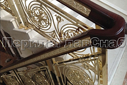 Латунные перила под золото в Воронеже. Готовые проекты ПерилаГлавСнаб - фото 11 Латунные перила под золото в Воронеже. Готовые проекты ПерилаГлавСнаб - фото 11