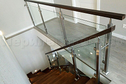 Перила и ограждения из нержавейки и дерева в Воронеже. Готовые проекты ПерилаГлавСнаб - фото 16