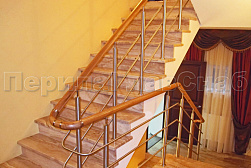 Ограждения из нержавеющей стали с тремя ригелями в Воронеже. Готовые проекты ПерилаГлавСнаб - фото 12