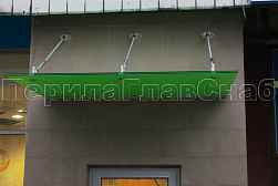 Стеклянные козырьки на вантах в Воронеже. Готовые проекты ПерилаГлавСнаб - фото 13